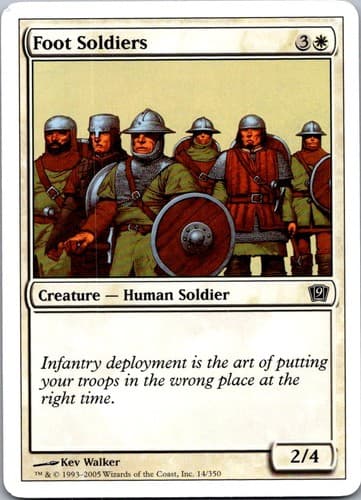 Foot Soldiers C 9ED #14 NM MTG Magic