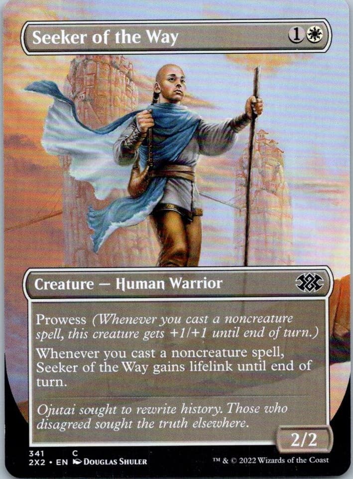 Seeker of the Way (Borderless) C Double Masters 2022 341 NM