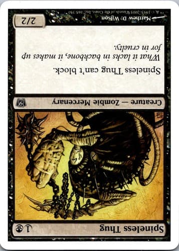 Spineless Thug C 8ED #166 NM MTG Magic