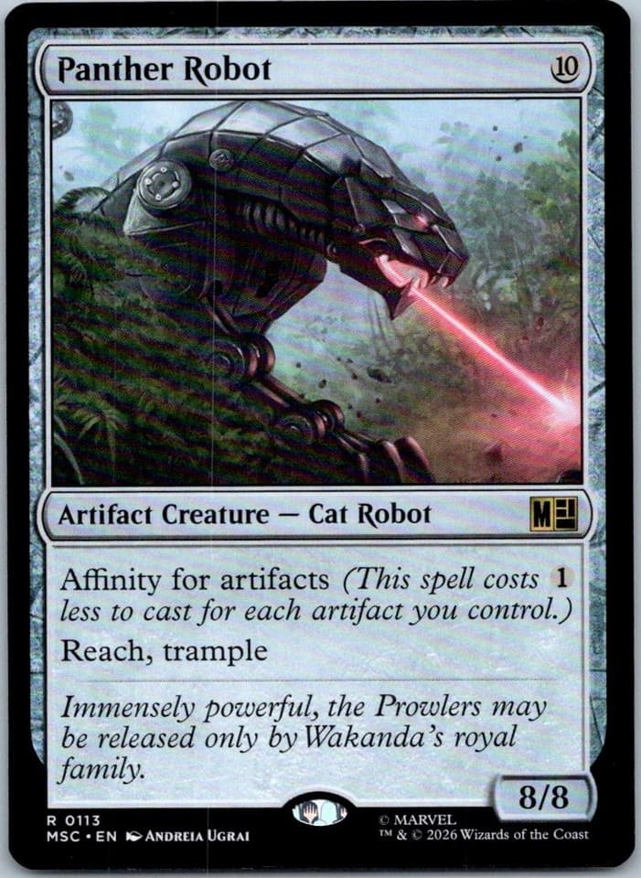 Panther Robot R Commander: Marvel Super Heroes 113 NM