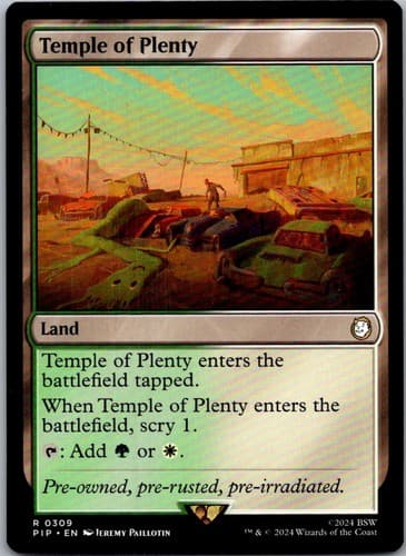 Temple of Plenty R PIP #837 LP MTG Magic