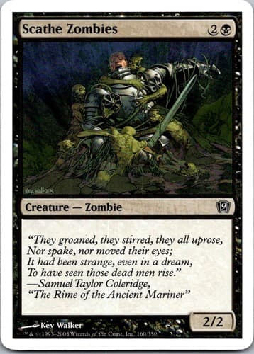 Scathe Zombies C 9ED #160 NM MTG Magic