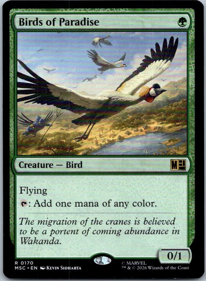 Birds of Paradise R Commander: Marvel Super Heroes 170 NM