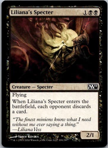 Liliana's Specter C M11 #104 NM MTG Magic