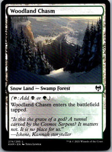 Woodland Chasm L KHM #274 NM MTG Magic