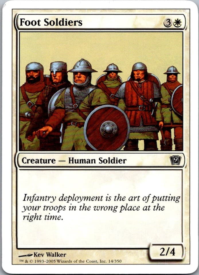 Foot Soldiers C 9ED #14 NM MTG Magic