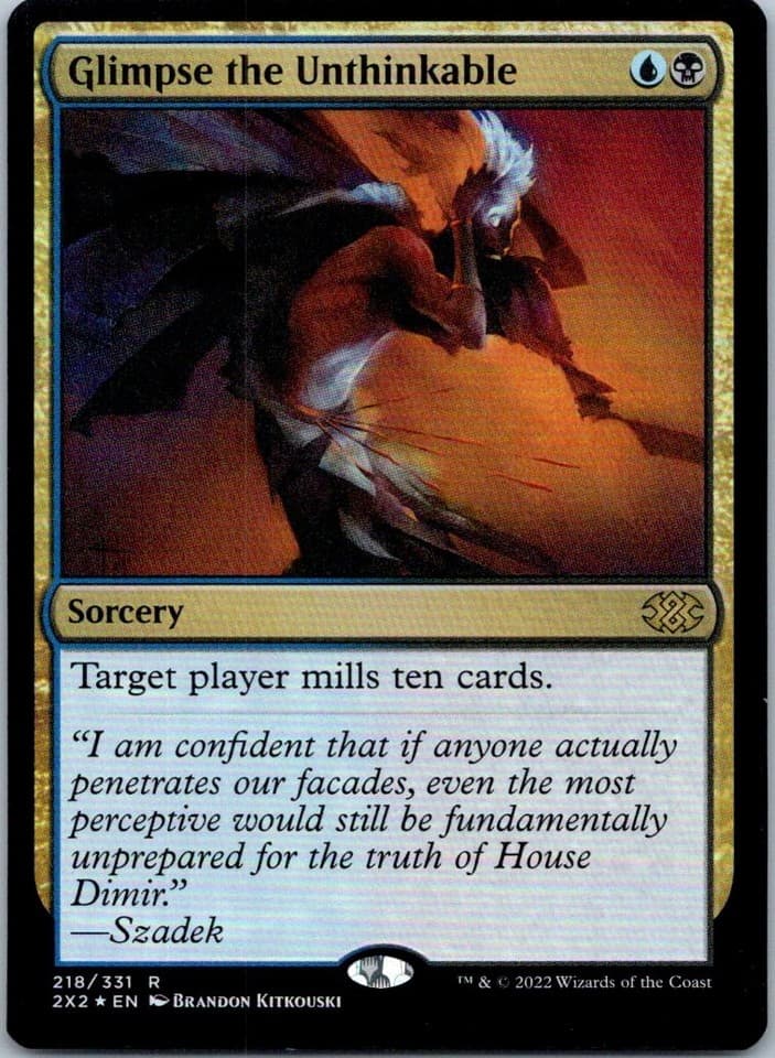 Glimpse the Unthinkable R Double Masters 2022 218 NM