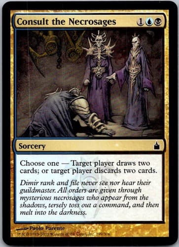 Consult the Necrosages C RAV #199 NM MTG Magic