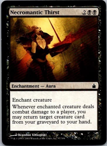 Necromantic Thirst C RAV #97 LP MTG Magic