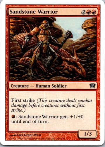 Sandstone Warrior C 9ED #215 NM MTG Magic