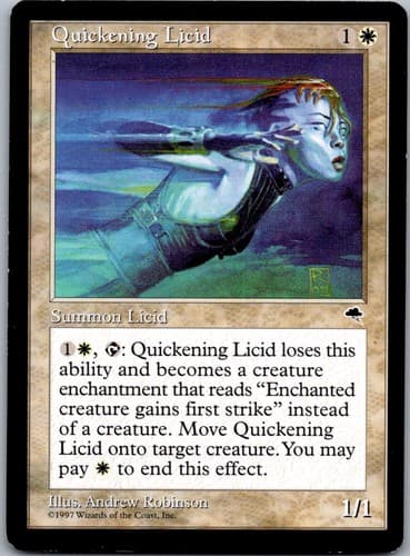 Quickening Licid U TMP #36 NM MTG Magic