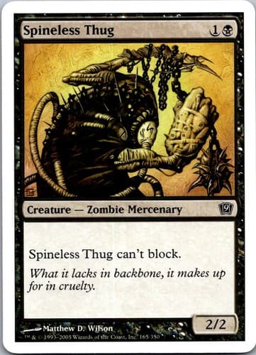 Spineless Thug (Italian) - "Thug Codardo" C PSAL #F18 NM MTG Magic