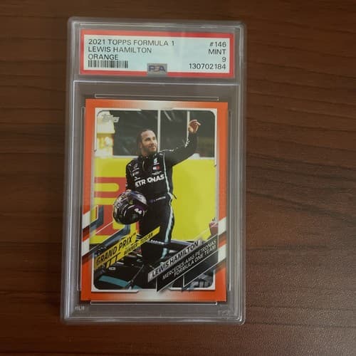 PSA 9 2021 Topps Formula 1 Orange #146 Lewis Hamilton 2/25
