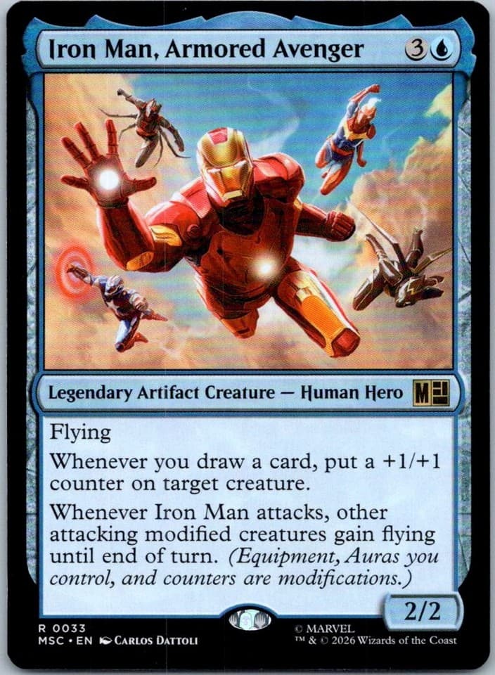 Iron Man, Armored Avenger R Commander: Marvel Super Heroes 33 NM