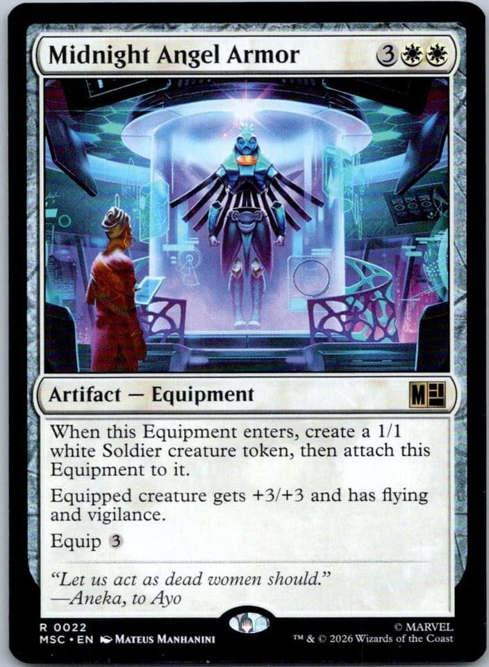Midnight Angel Armor R Commander: Marvel Super Heroes 22 NM