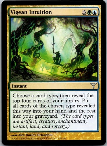 Vigean Intuition U DIS #136 NM MTG Magic