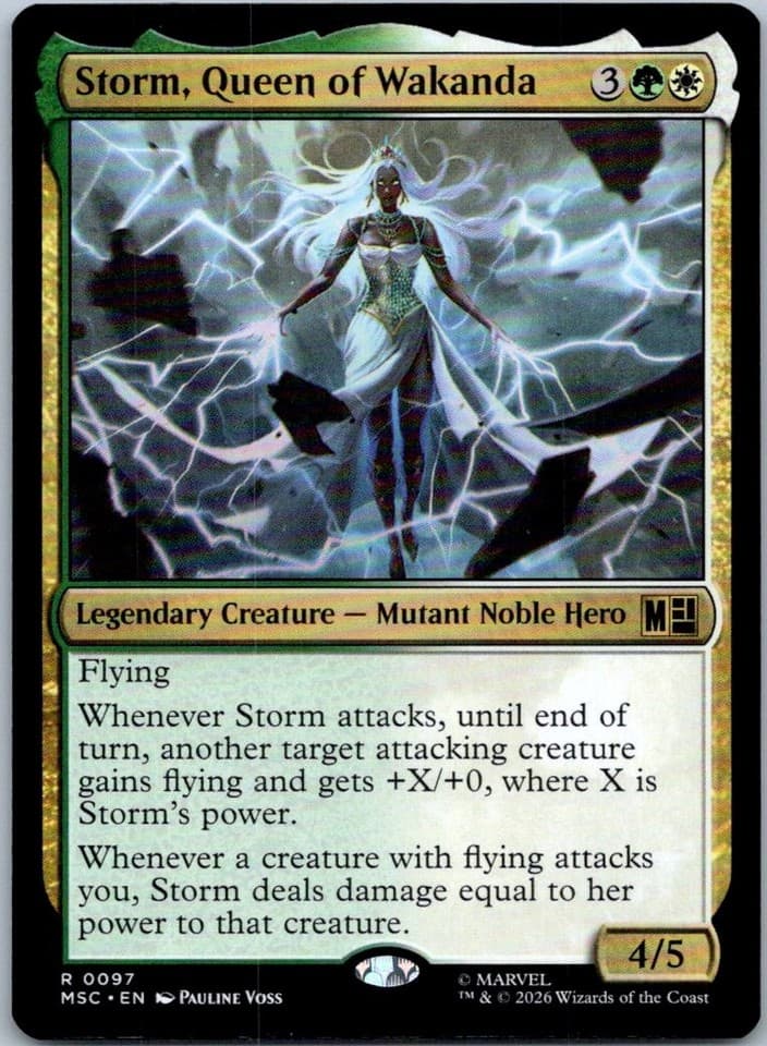 Storm, Queen of Wakanda R Commander: Marvel Super Heroes 97 NM