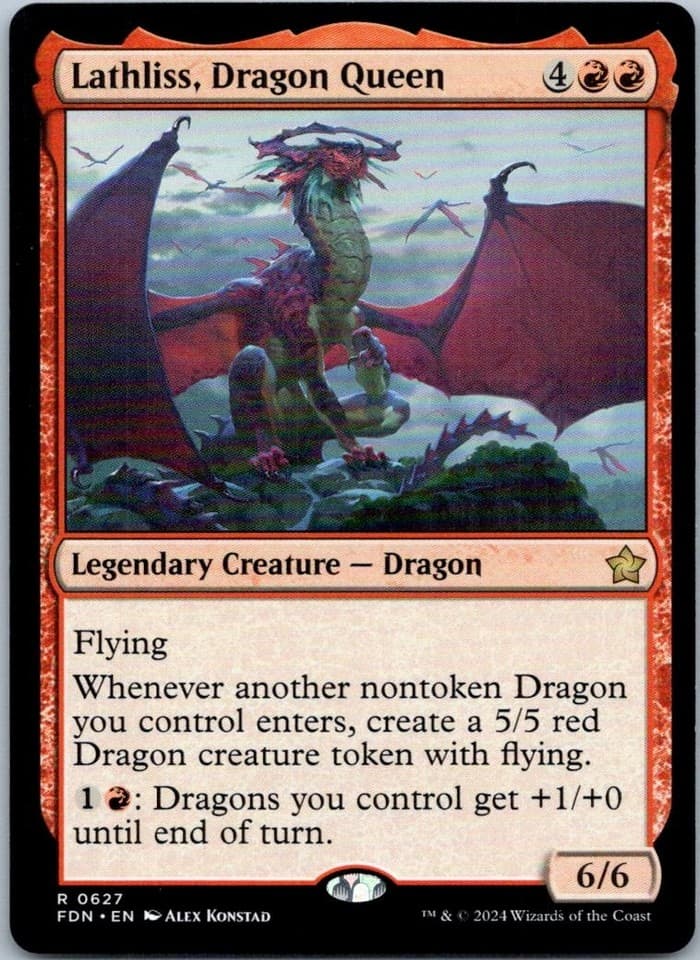 Lathliss, Dragon Queen R Foundations 627 NM