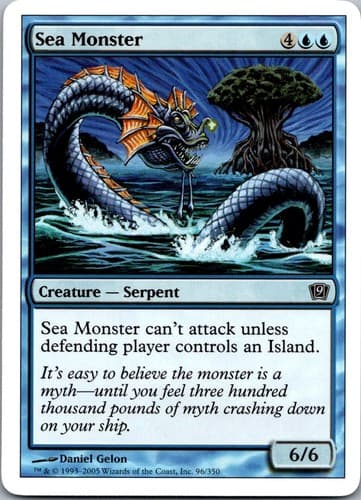 Sea Monster C 9ED # NM MTG Magic