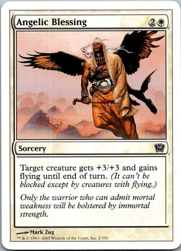 Angelic Blessing C 9ED #2 NM MTG Magic