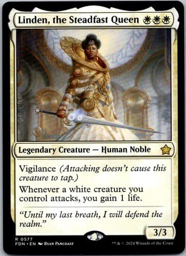 Linden, the Steadfast Queen R PPELD #20 NM MTG Magic