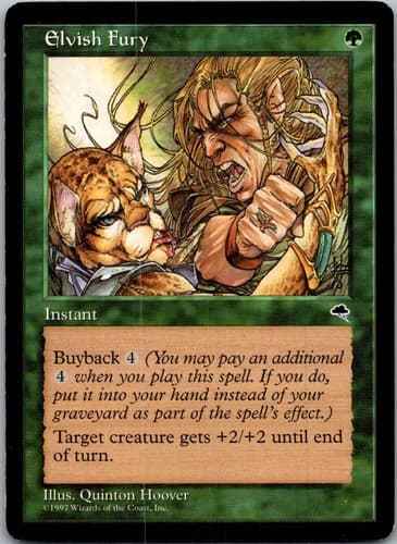 Elvish Fury C TMP #226 LP MTG Magic