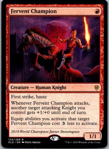 Fervent Champion R PPELD #124 NM MTG Magic