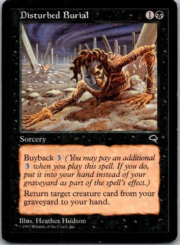 Disturbed Burial C TMP #129 NM MTG Magic