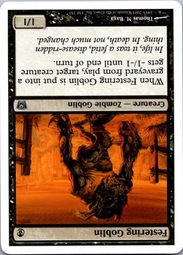 Festering Goblin (Italian) - "Goblin in Putrefazione" C PSAL #F5 NM MTG Magic