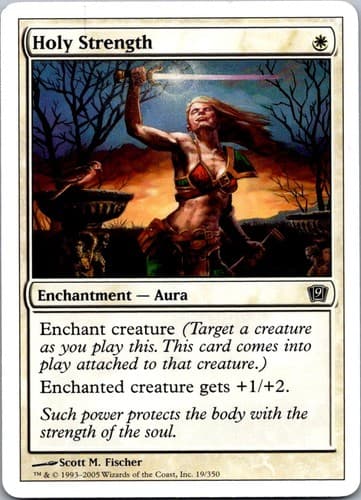 Holy Strength C 9ED #19 NM MTG Magic