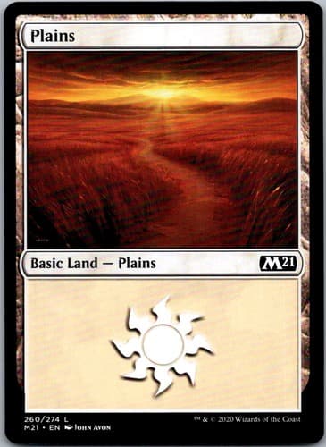 Plains () L M21 #260 NM MTG Magic