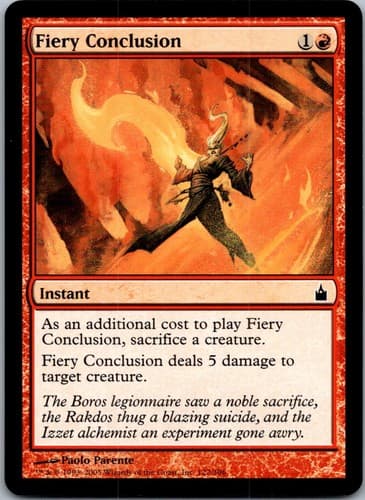 Fiery Conclusion C RAV #122 NM MTG Magic