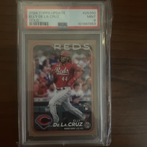 2024 Topps Update Series - Rookie Debut Elly De La Cruz #US350 Gold /2024 (RC)