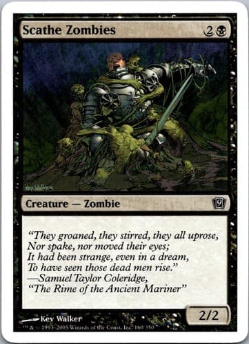 Scathe Zombies C 8ED #160 NM MTG Magic