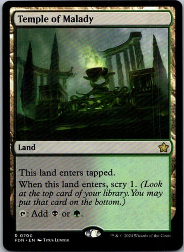 Temple of Malady R NCC #433 NM MTG Magic