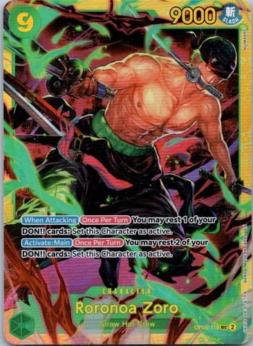 Roronoa Zoro SEC Wings of the Captain OP06 - 118 NM