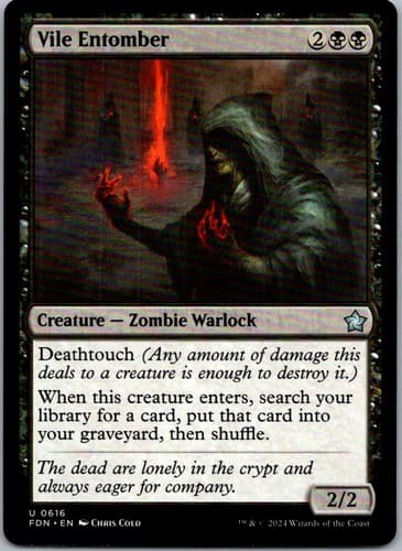 Vile Entomber U FDN #616 NM MTG Magic