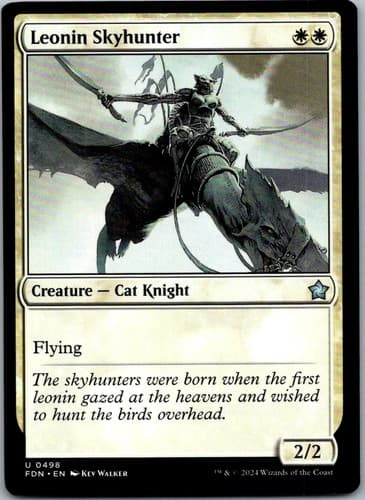 Leonin Skyhunter U FDN #498 NM MTG Magic