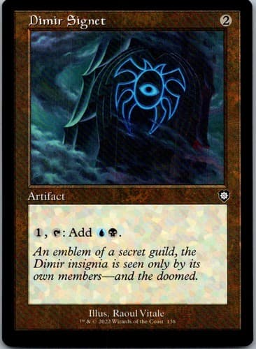 Dimir Signet (Retro Frame) C BRC #138 NM MTG Magic
