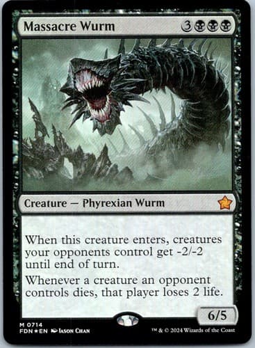 Massacre Wurm () M Foundations 714 NM