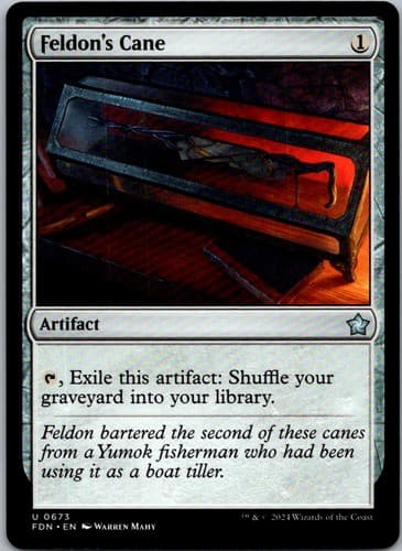 Feldon's Cane U FDN #673 NM MTG Magic