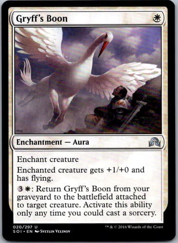 Gryff's Boon U INR #25 NM MTG Magic
