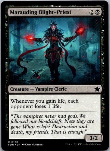 Marauding Blight - Priest C FDN #178 NM MTG Magic
