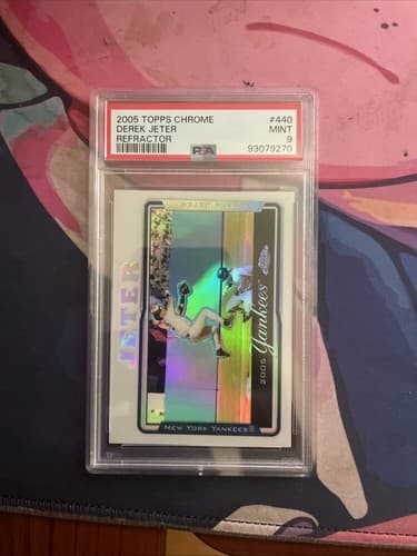 PSA 9 2005 Topps Chrome Refractor #440 Derek Jeter