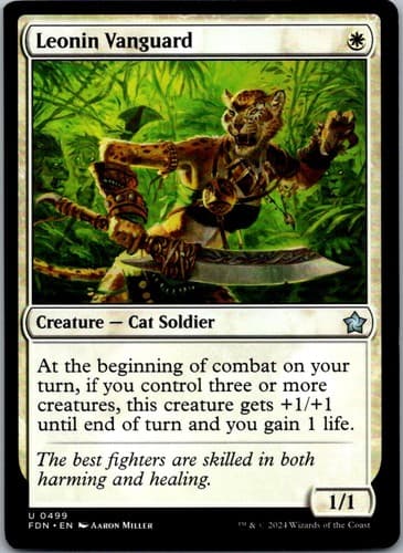 Leonin Vanguard U M19 #22 NM MTG Magic