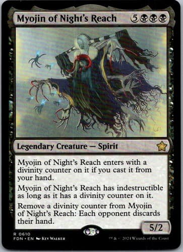 Myojin of Night's Reach R FDN #610 NM MTG Magic