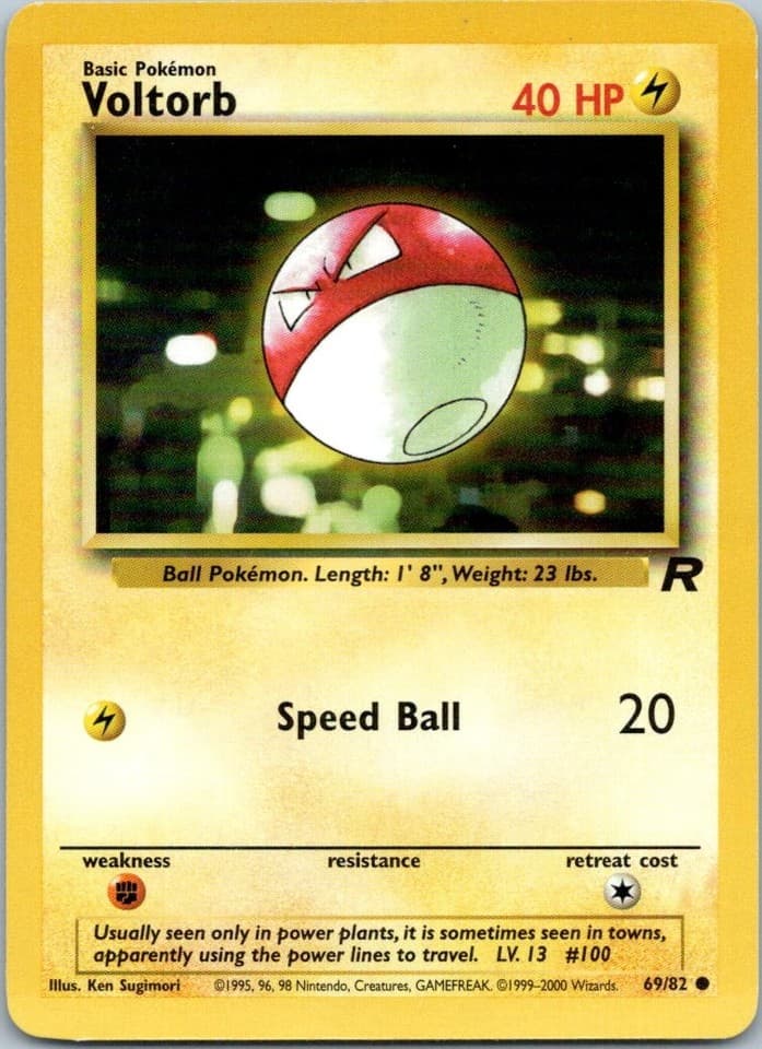 Voltorb Common Team Rocket 69/82 NM