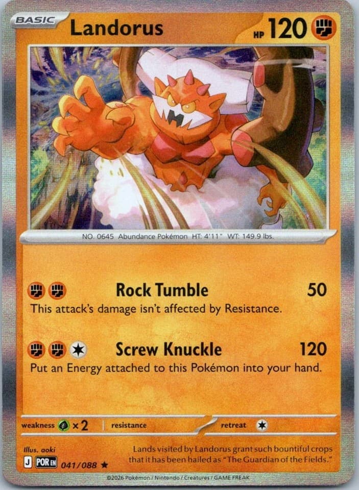 Landorus Rare ME03: Perfect Order 041/088 NM