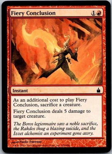 Fiery Conclusion C RAV #122 NM MTG Magic