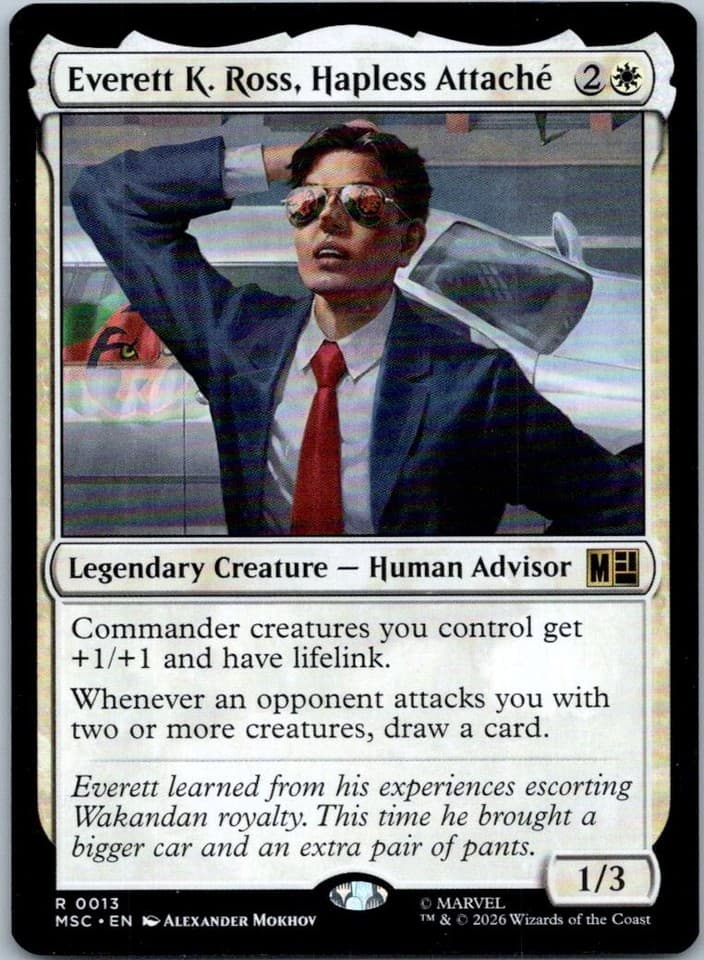 Everett K. Ross, Hapless Attache R Commander: Marvel Super Heroes 13 NM